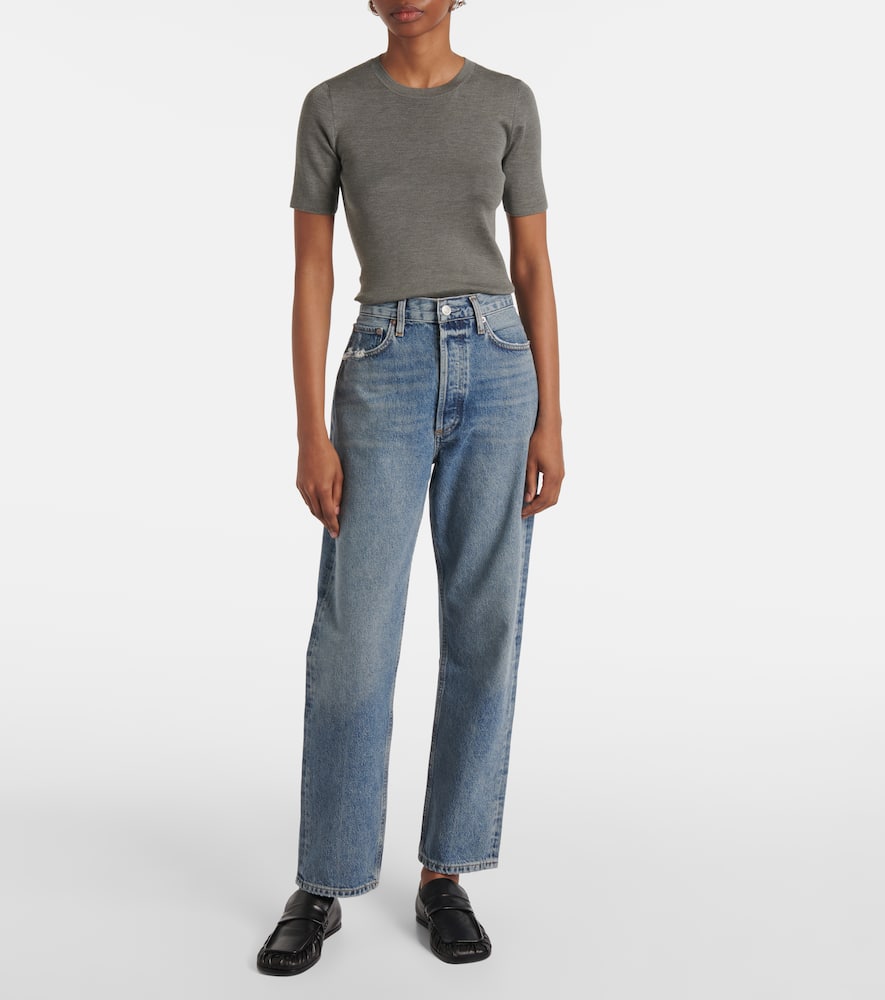 90s mid-rise straight jeans