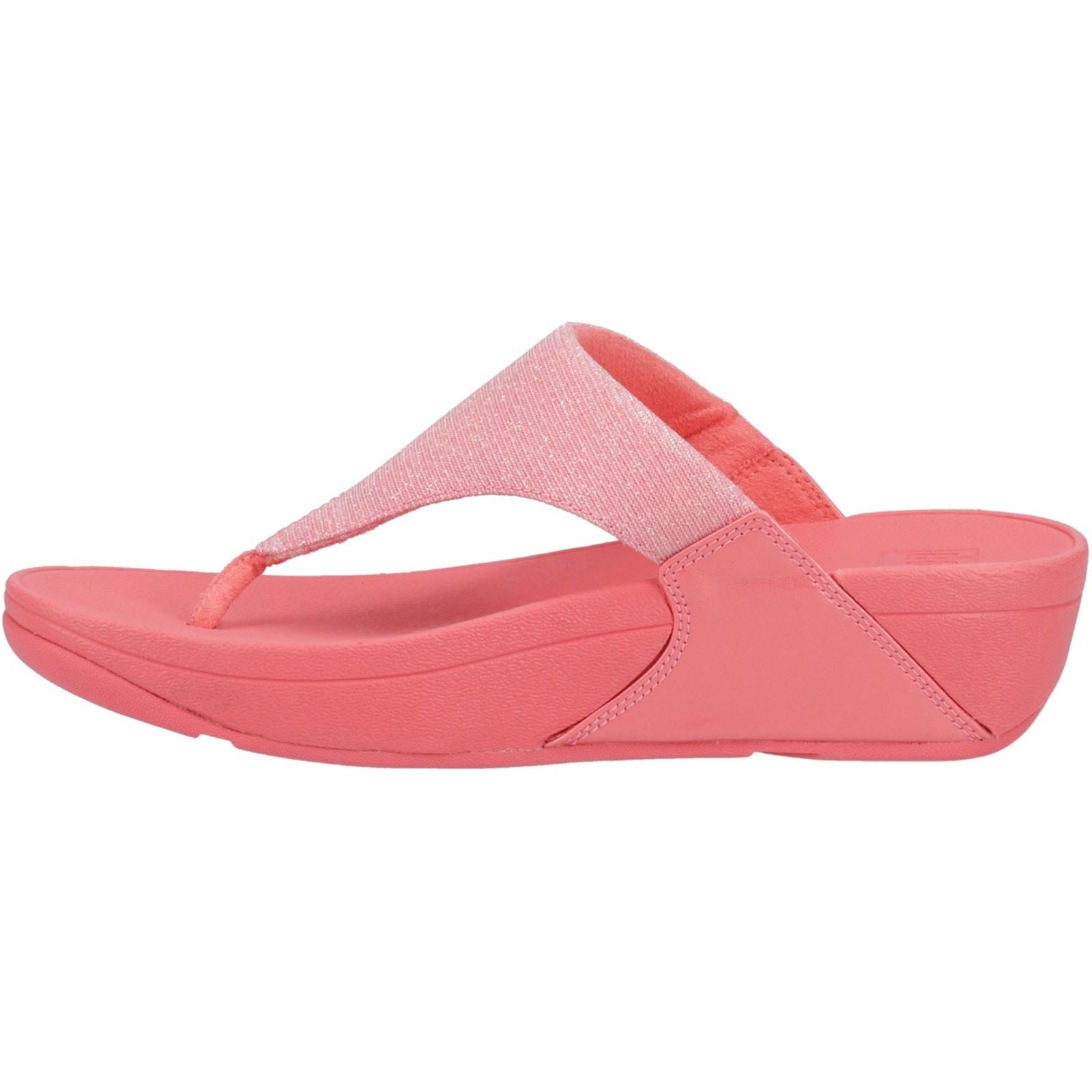 Fitflop Lulu Shimmerlux Polyester Women's Rosy Coral Sanda