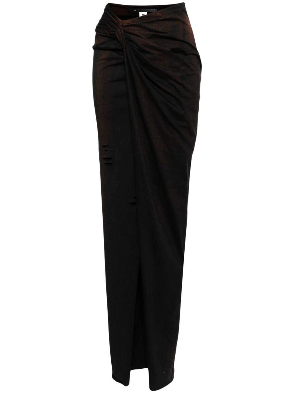 Bleached effect skirt - Black