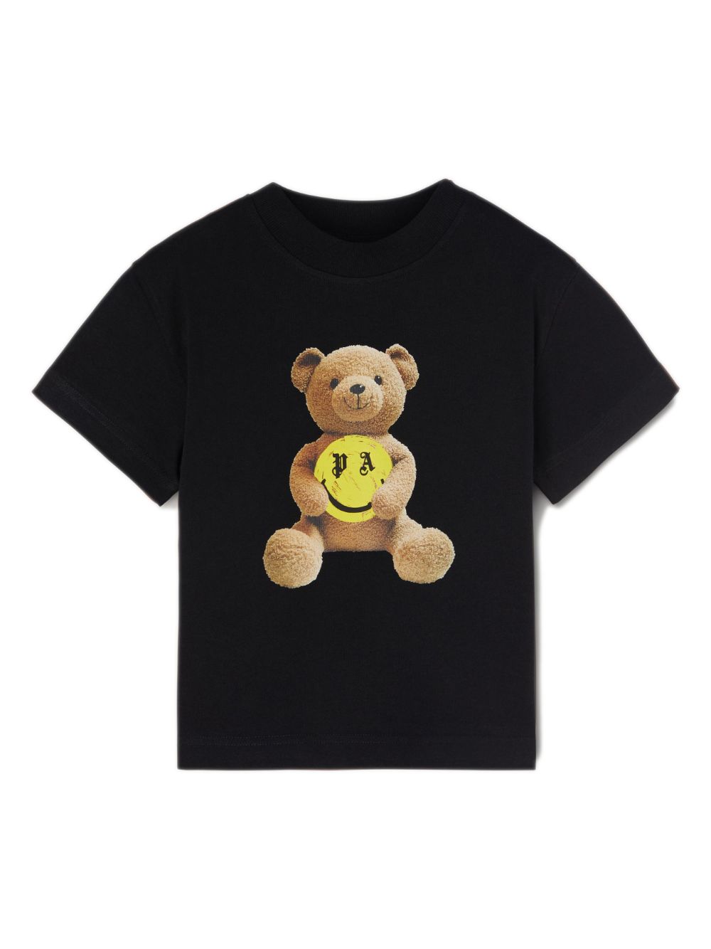 Smiley Bear cotton T-shirt - Black