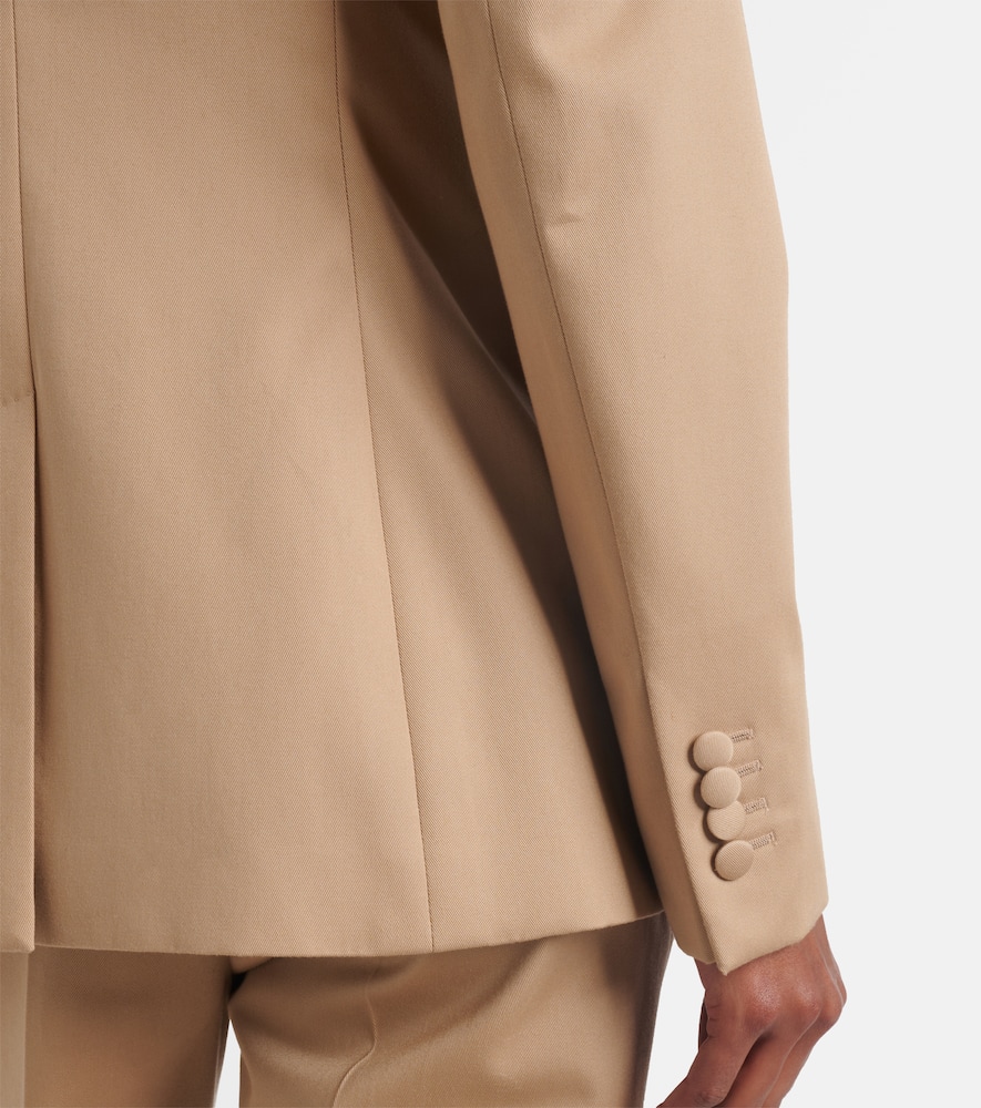 Angela double-breasted cotton blazer
