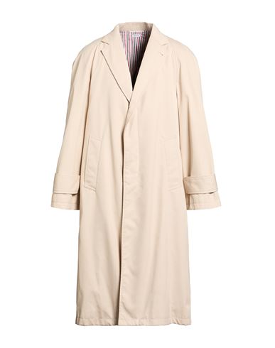 Man Overcoat & Trench Coat Beige Size 1 Polyester, Cotton, Polyurethane