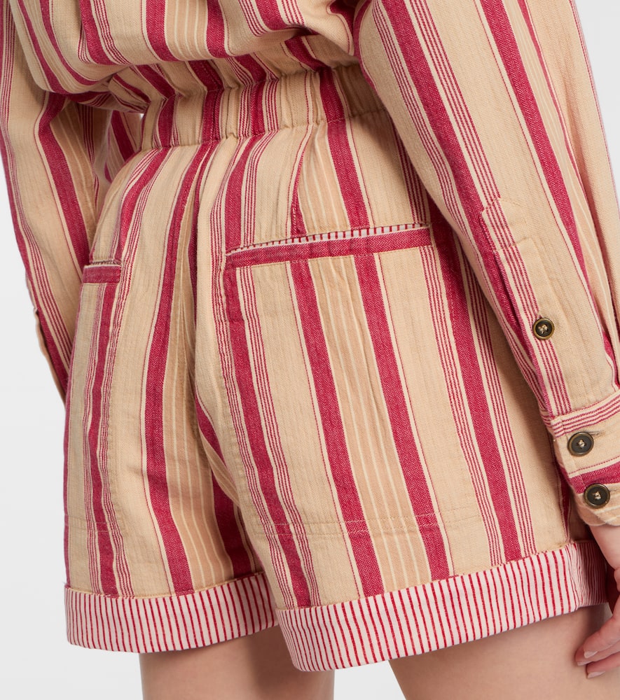 Nirma striped cotton shorts