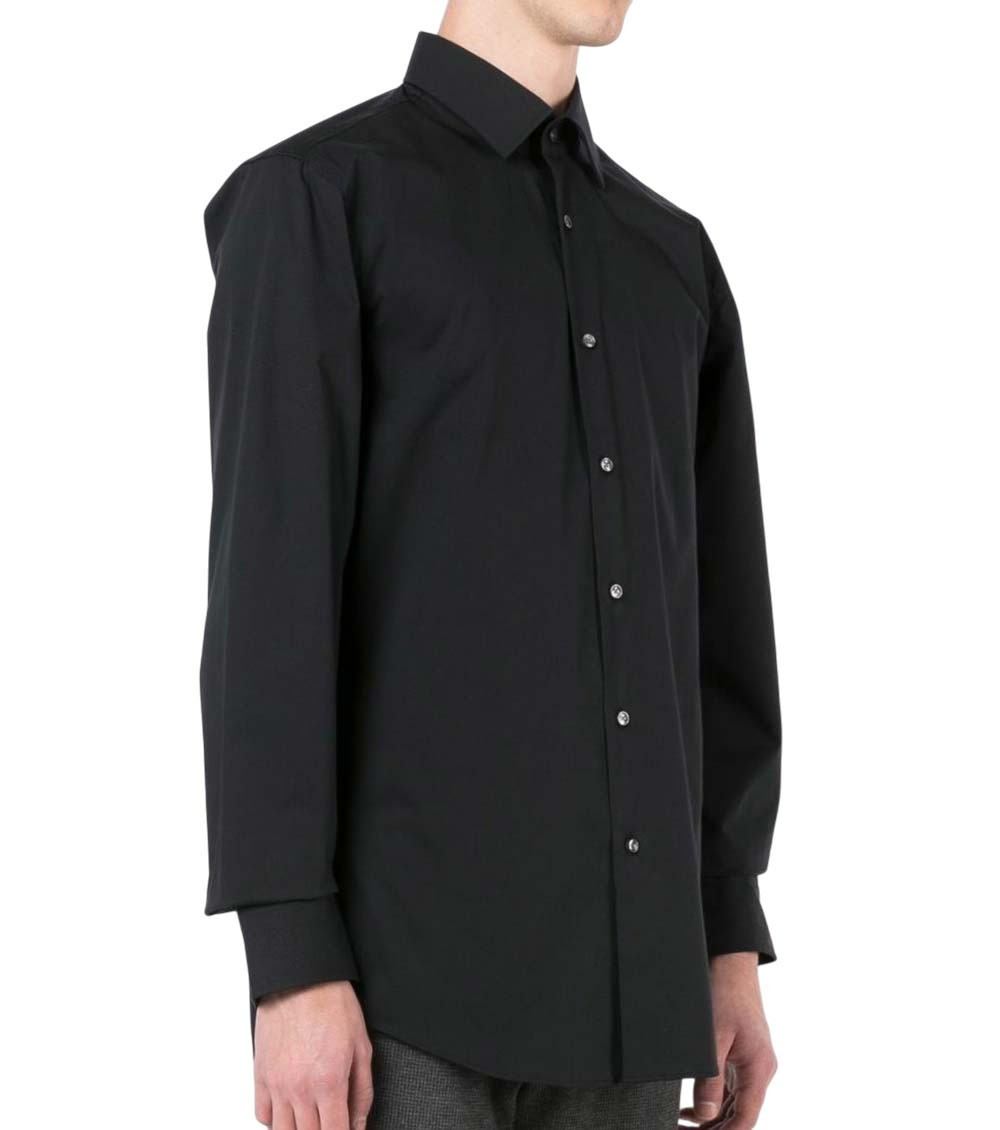 Black Cotton Formal Shirt
