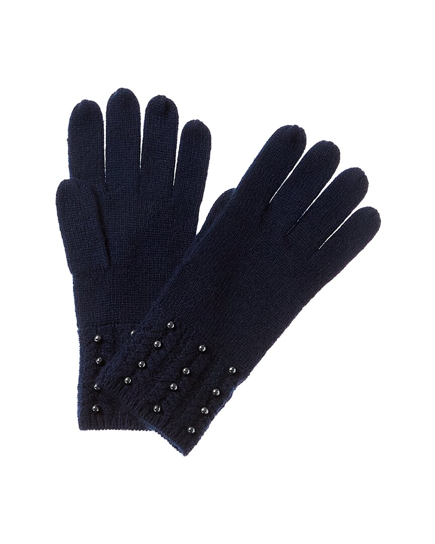 Cashmere Pearl-Studded Cashmere Gloves