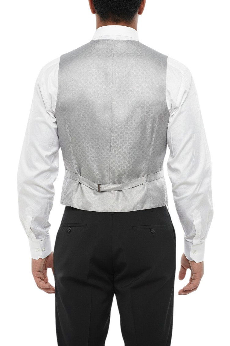 Light Grey Embroidered Waistcoat