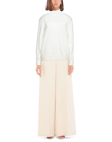 Woman Turtleneck Beige Size 10 Cashmere