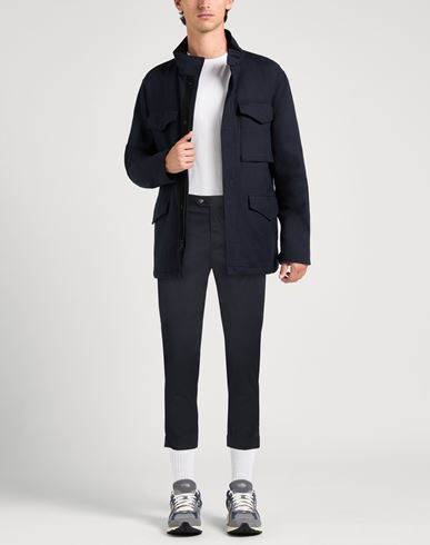 Man Pants Midnight blue Size 40 Cotton, Polyamide, Elastane