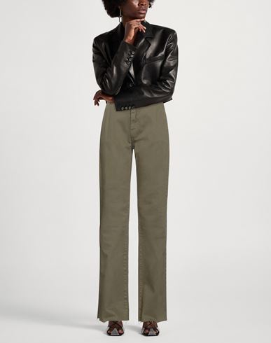 Woman Jeans Military green Size S Cotton