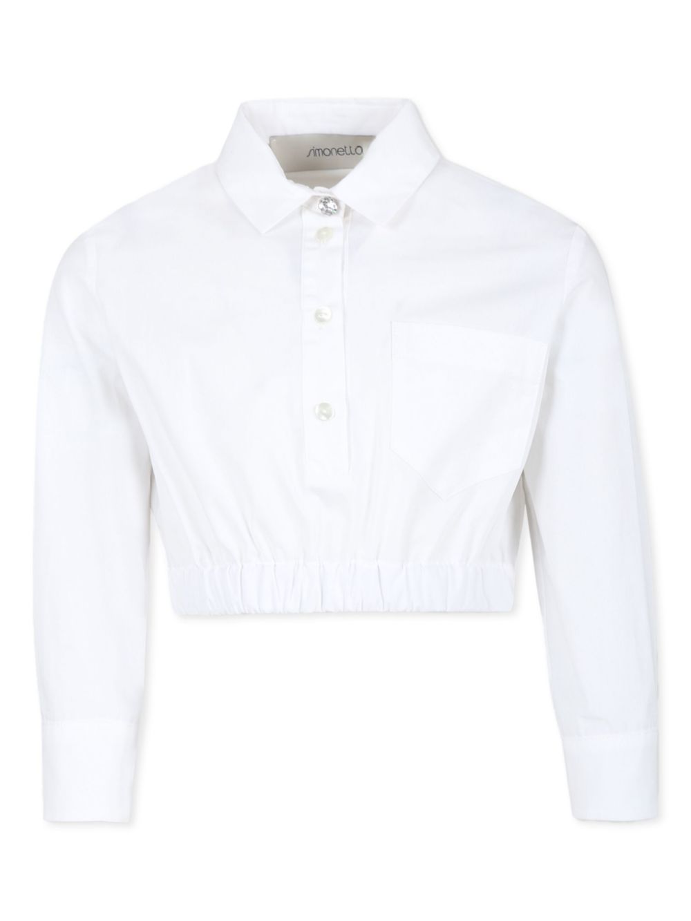 Cropped shirt - White