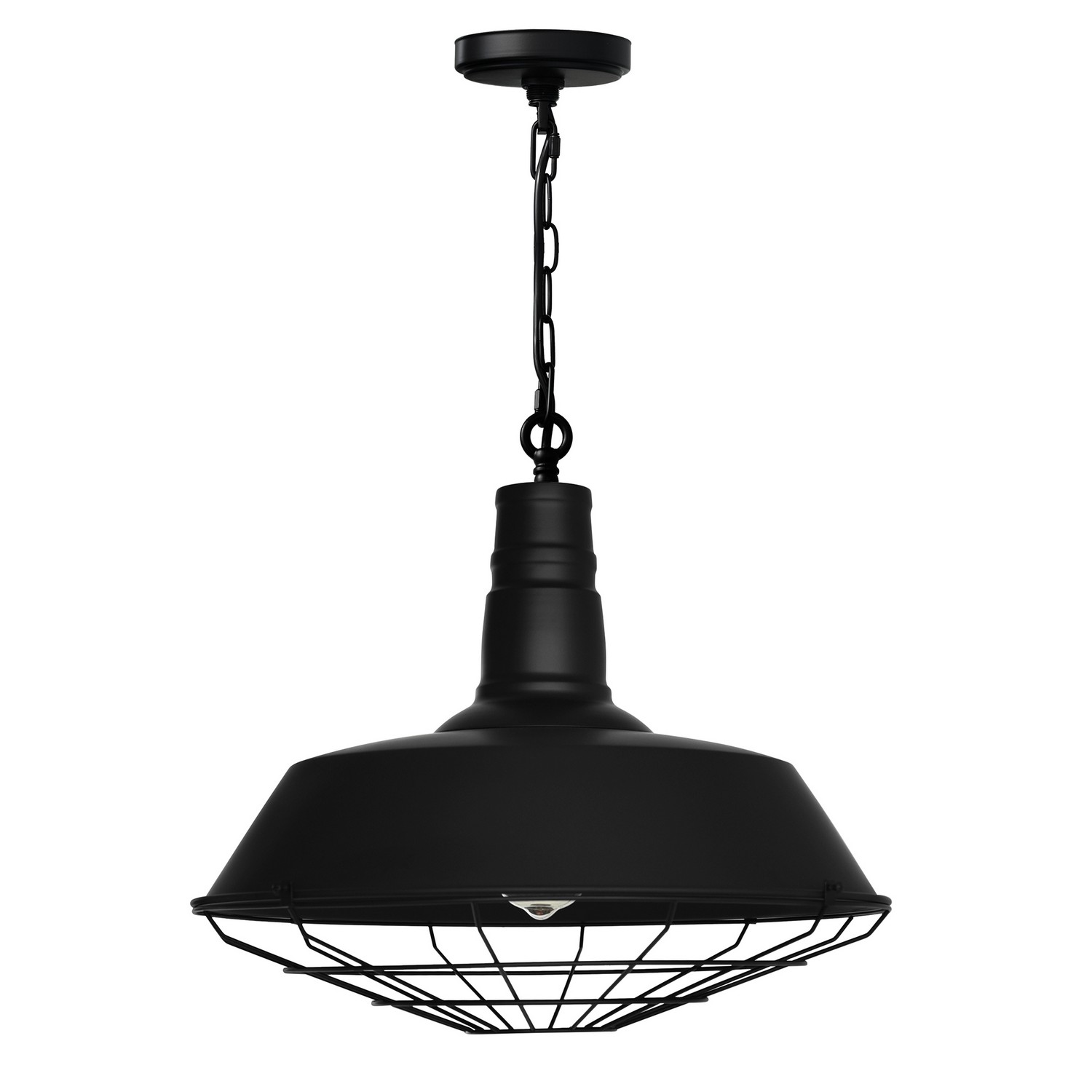Black One Light Pendant from the Morgan Collection