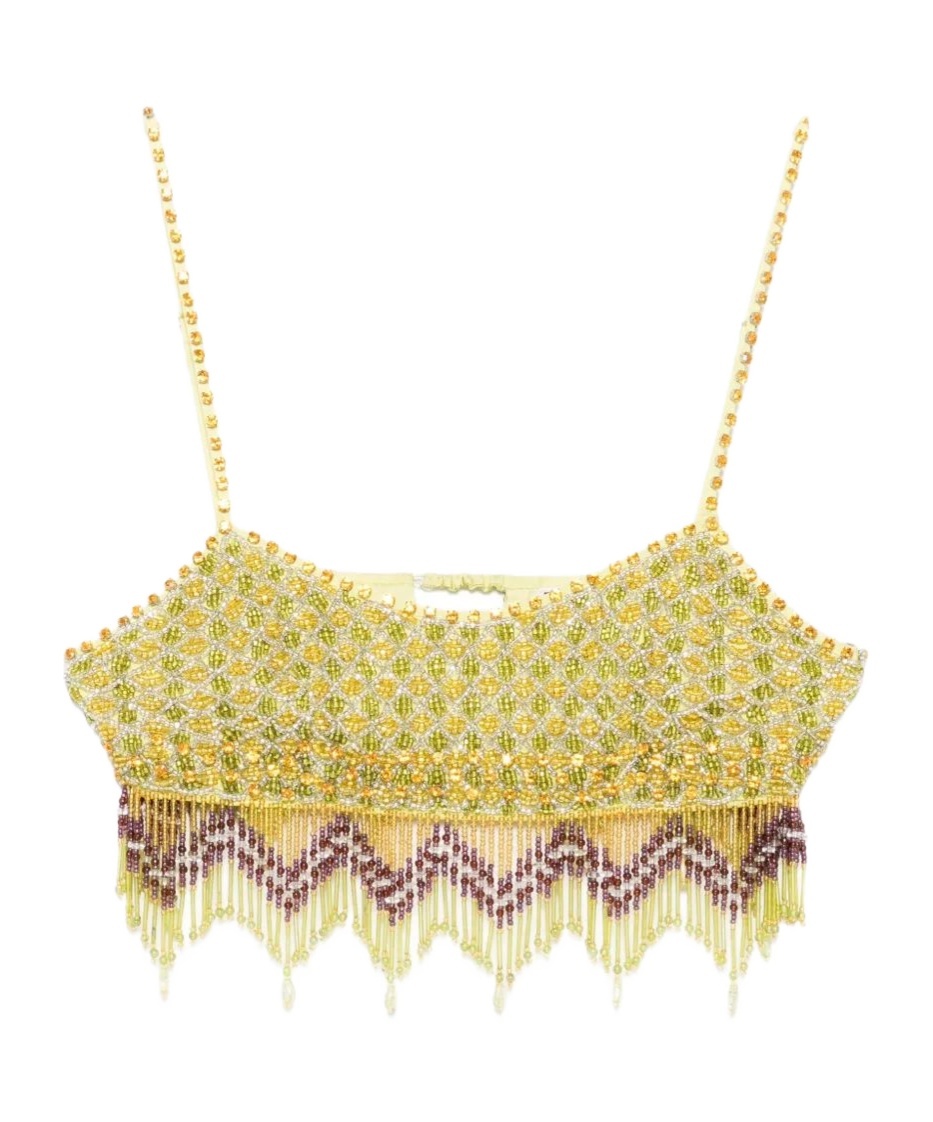 Beaded tassel top