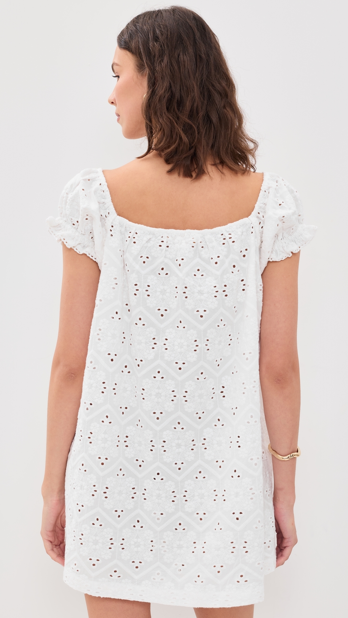 The Ophelia Dress White Diamond Eyelet