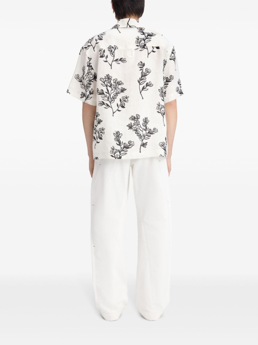 La Chemise Jean floral-print shirt - White