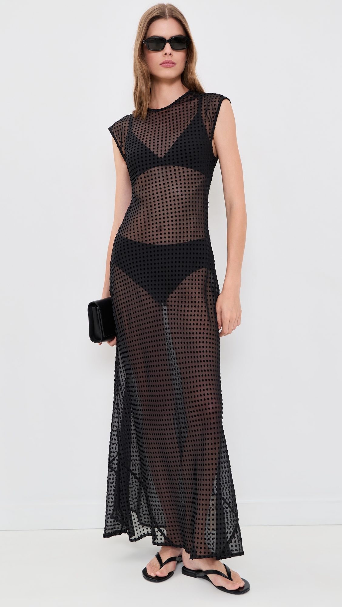Grace Sheer Maxi Dress Black