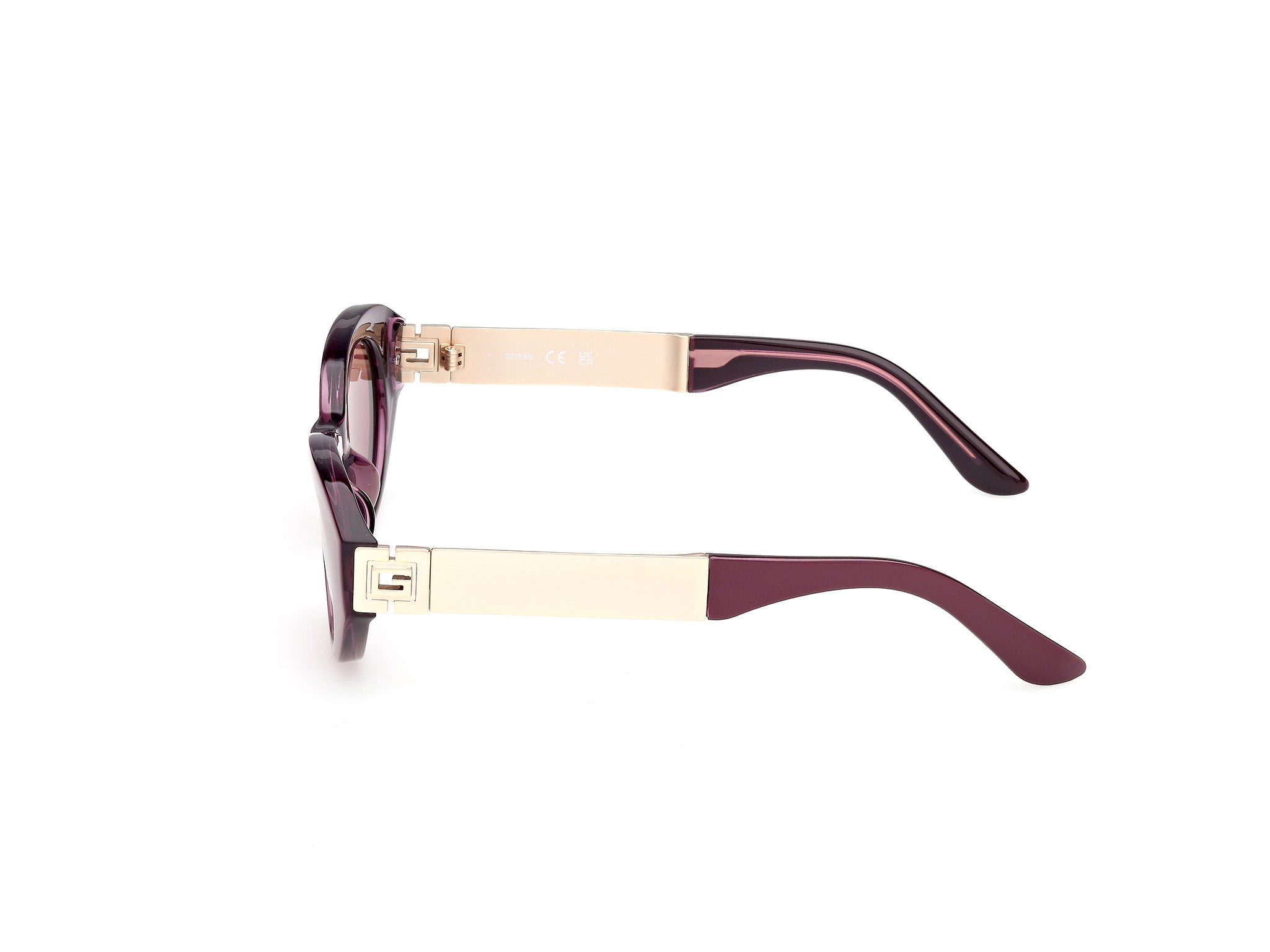 Guess Mujer Guess GU00261-H 81Y Gafas de sol Inyectado Violeta Violeta Redonda Norma