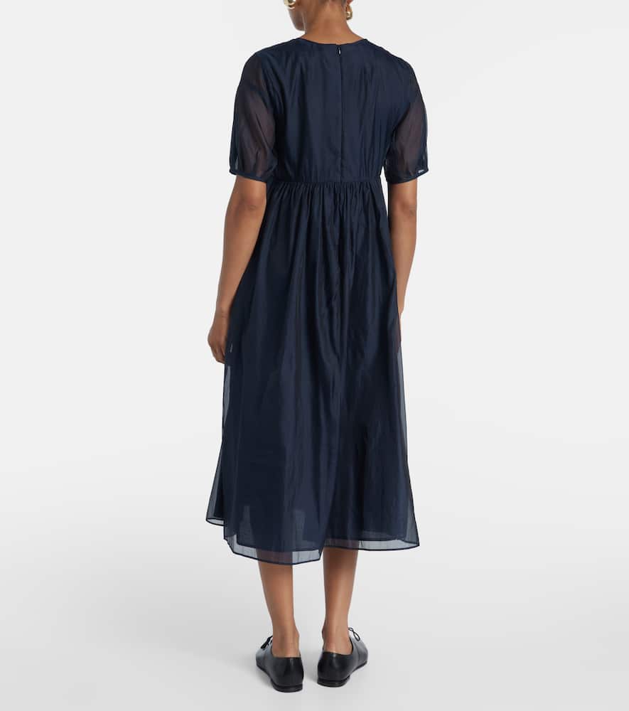 Fatoso silk-blend organza midi dress