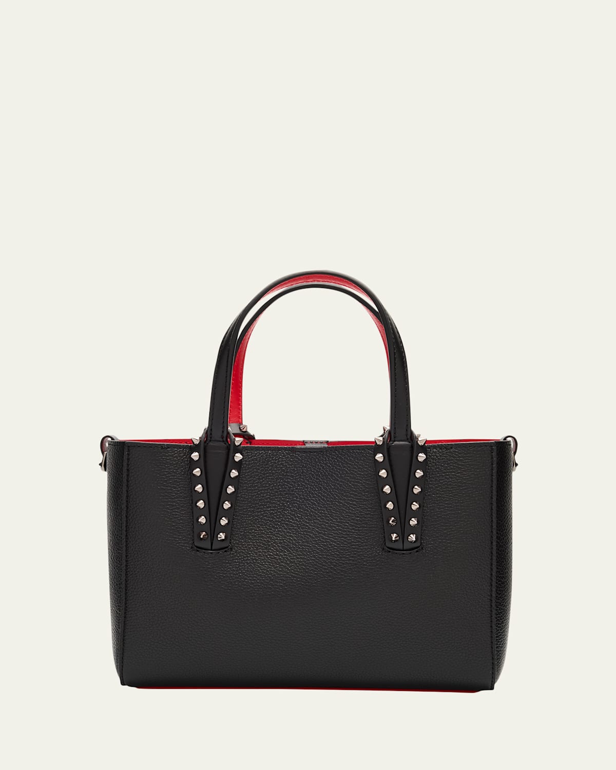 Cabata Mini Tote Bag in Leather with Spikes