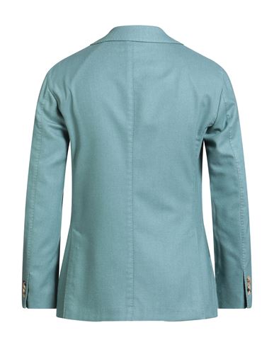 Man Blazer Turquoise Size 38 Wool, Polyester