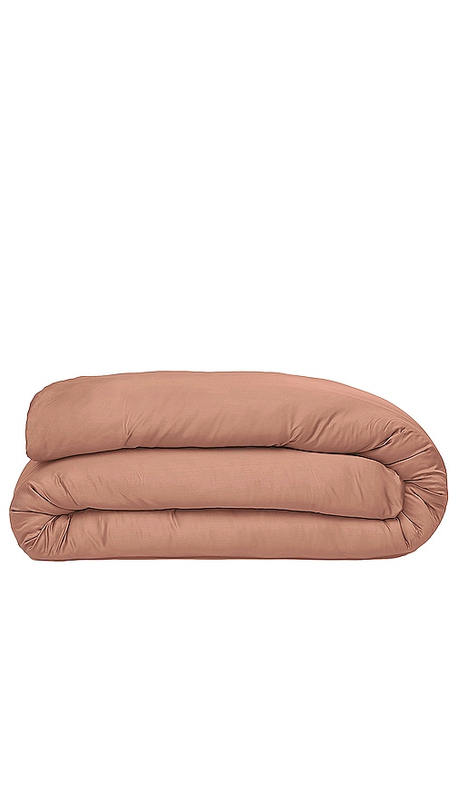 Ettitude BETTBEZUG SATEEN SOLID DUVET COVER in Brown
