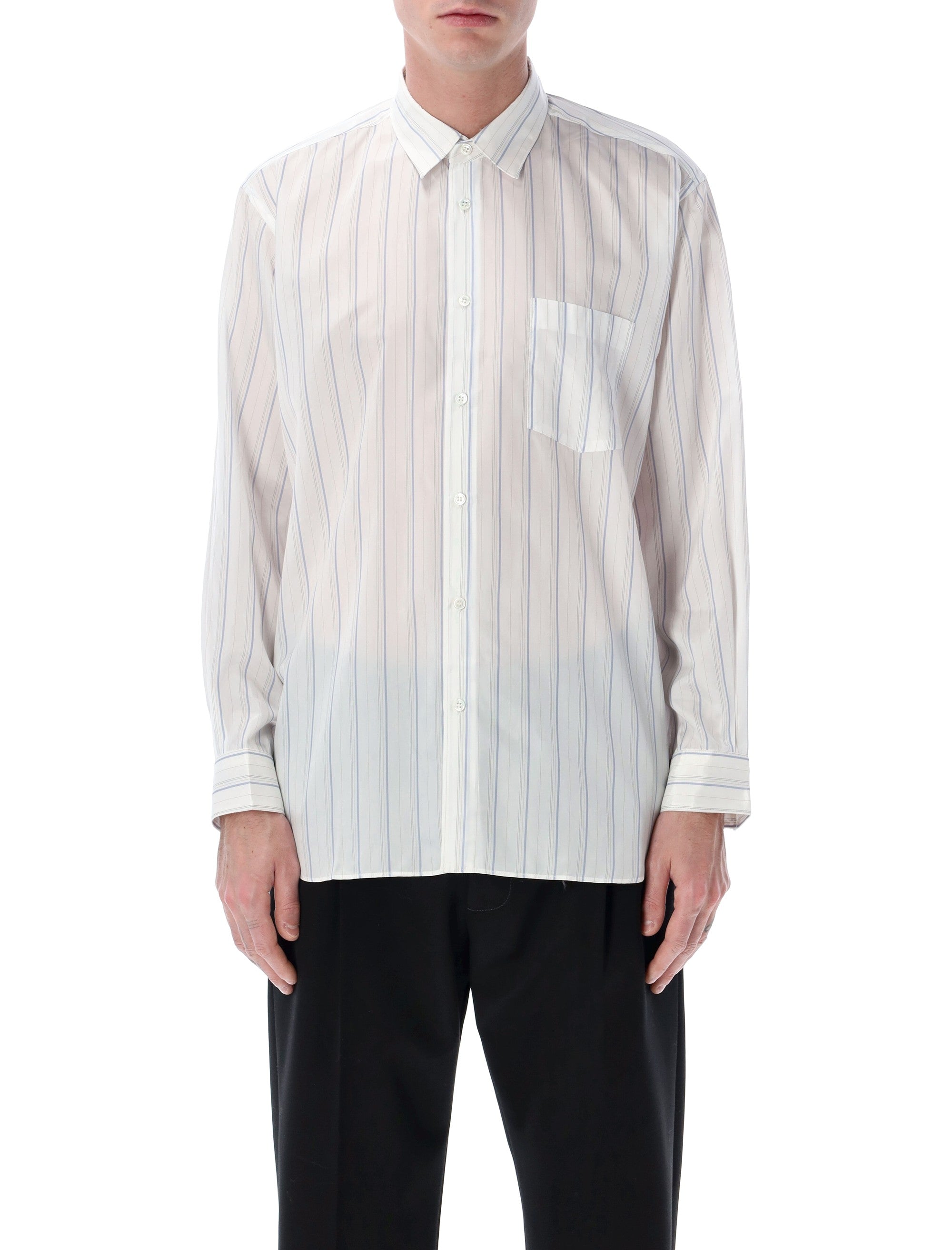 Refined Vertical Stripes Shirt - Size L