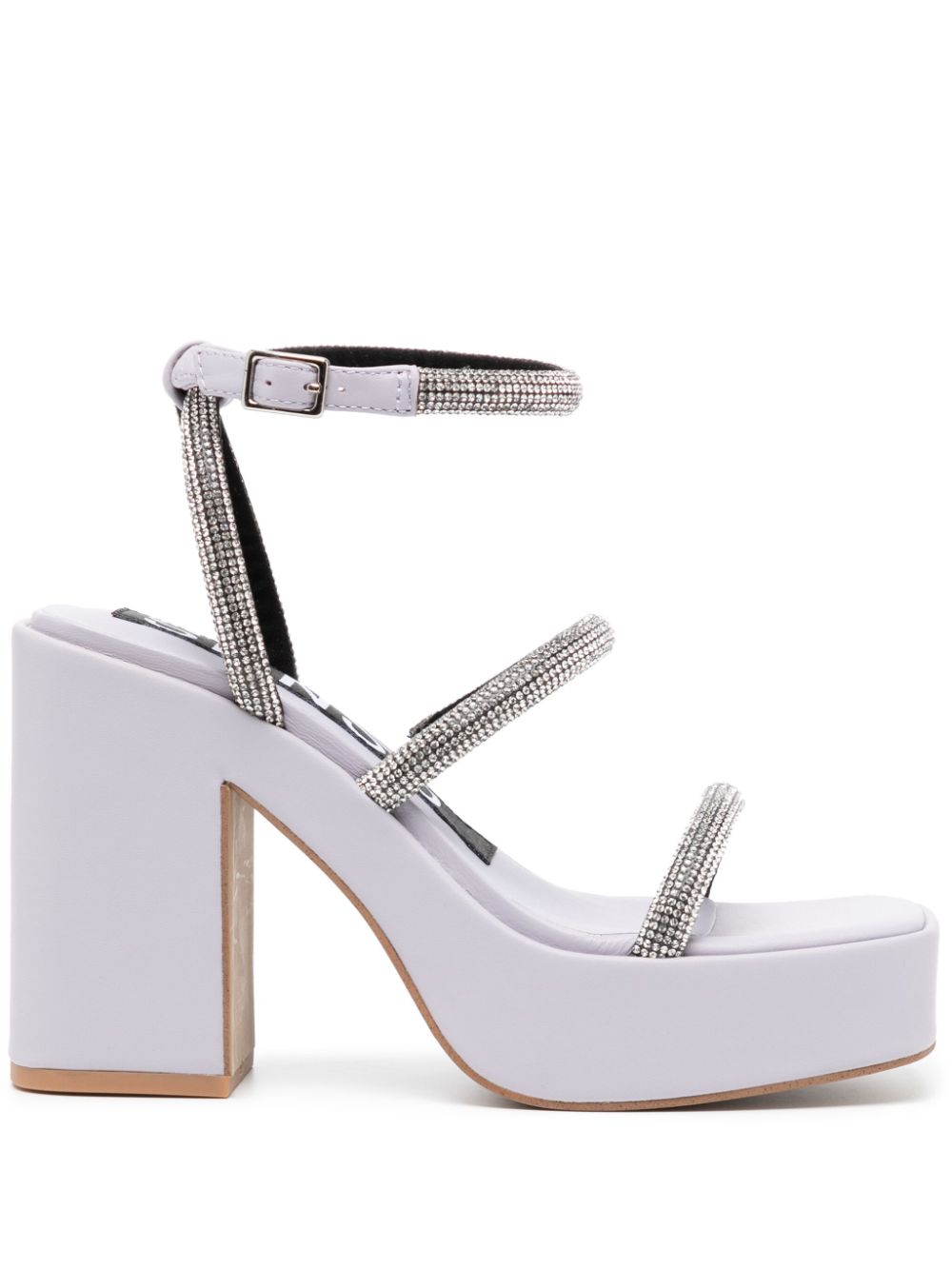 Yasmin II 120mm leather sandals - JACARANDA