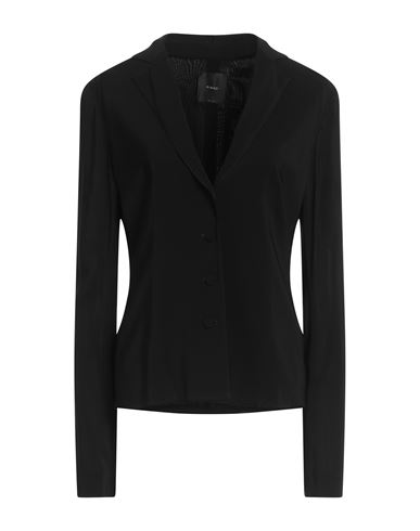 Woman Blazer Black Size 10 Viscose, Elastane