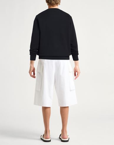 Man Sweatshirt Black Size M Cotton