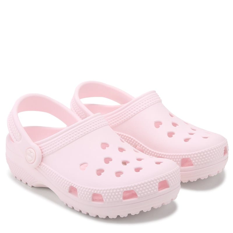 Kids' Classic Heart Cut Out Clog Little/Big Kid Shoes (Pink Bubble Ice)