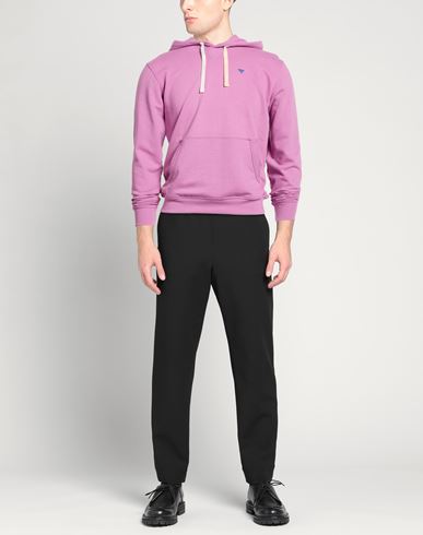 Man Sweatshirt Mauve Size L Cotton, Polyester