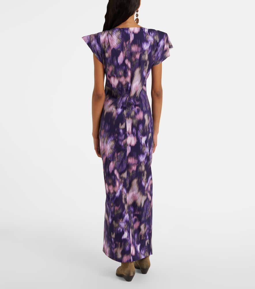 Nadela printed cotton jersey maxi dress