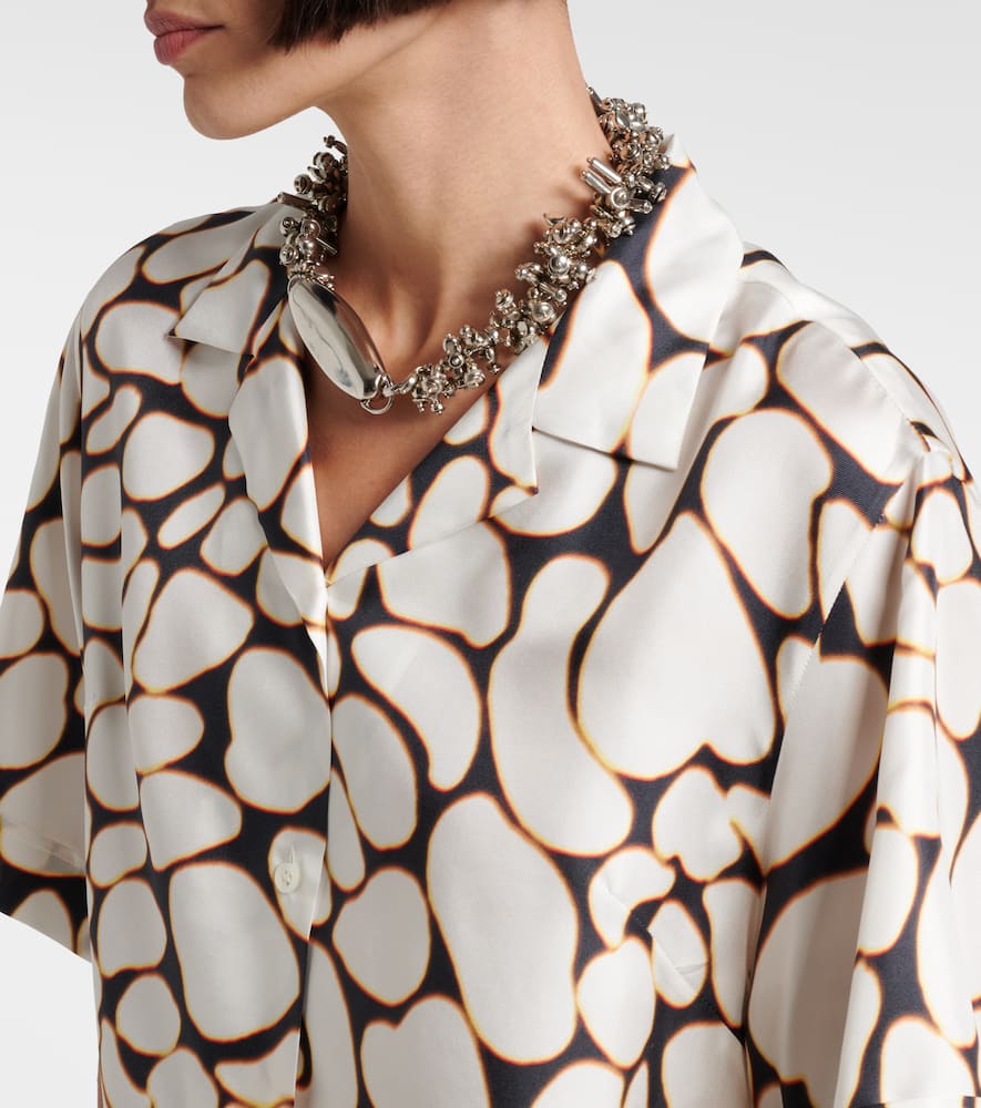 Clive printed silk shirt