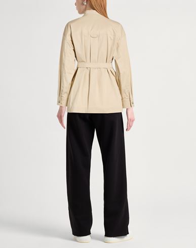 Woman Jacket Sand Size 8 Cotton, Elastane