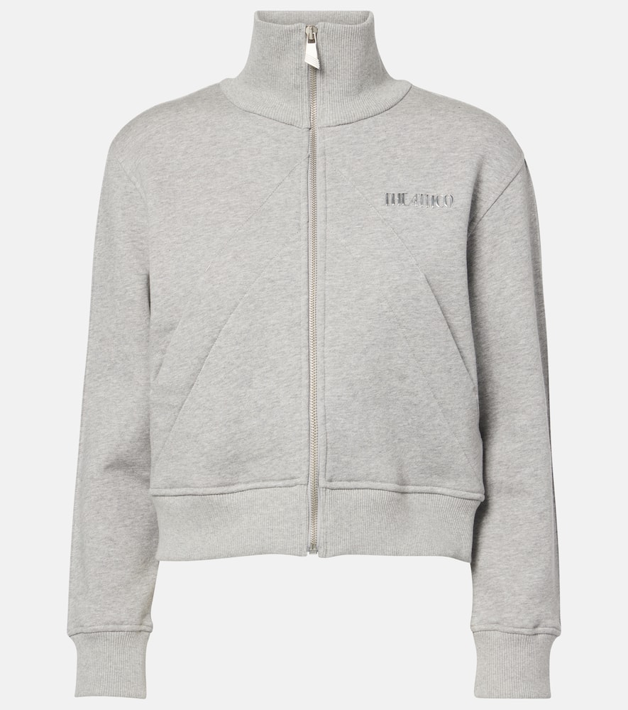 Cotton fleece track jacket