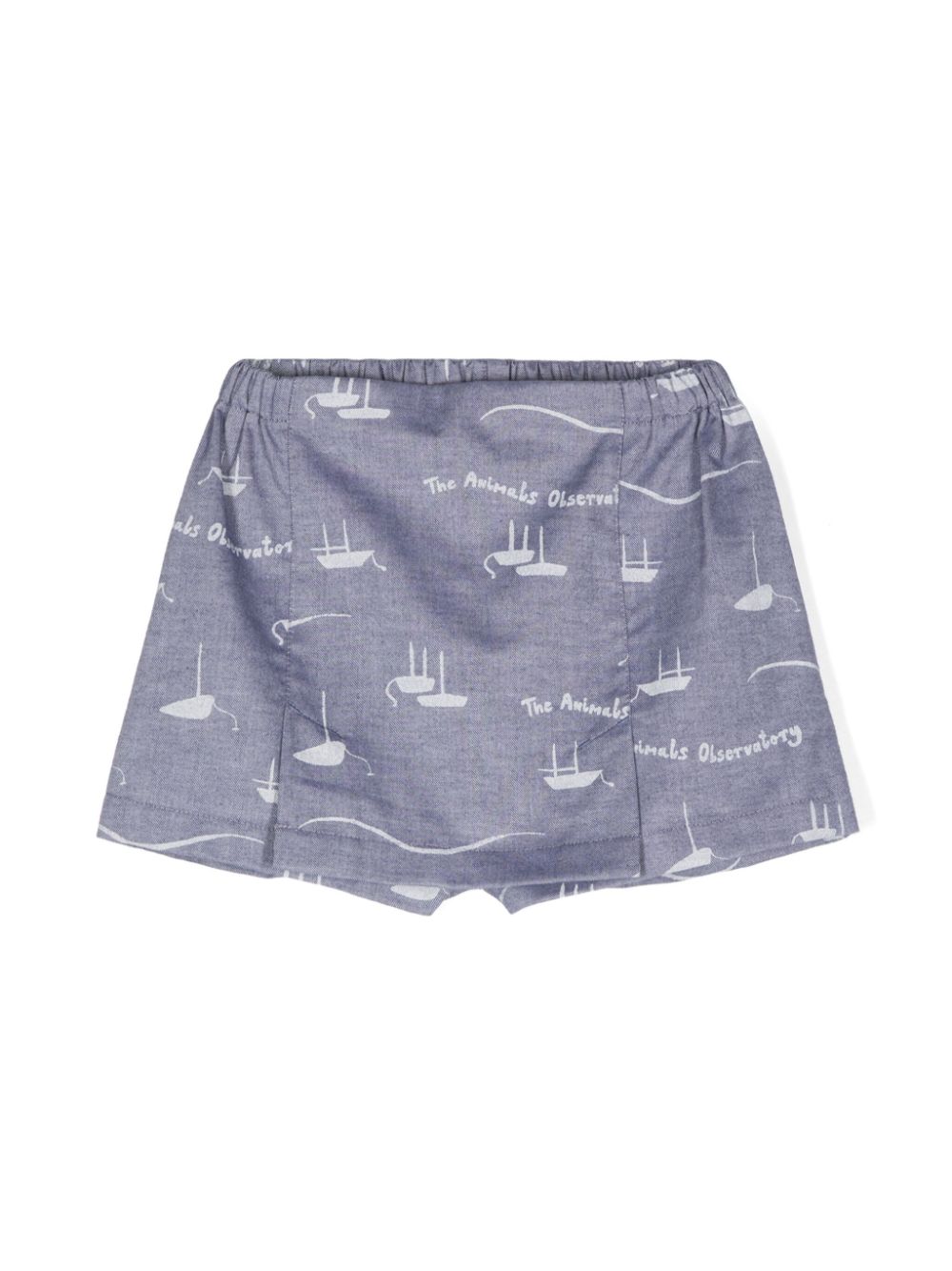 Shrimp printed skort - Blue