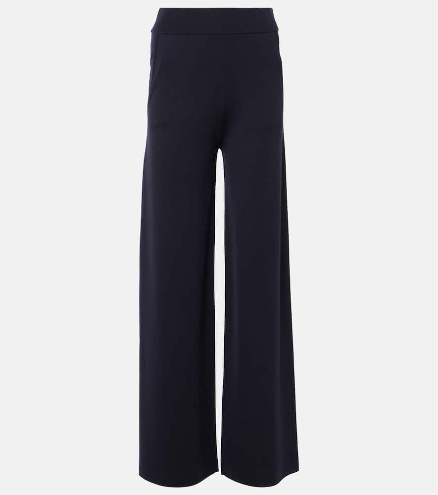 Wilma virgin wool wide-leg pants