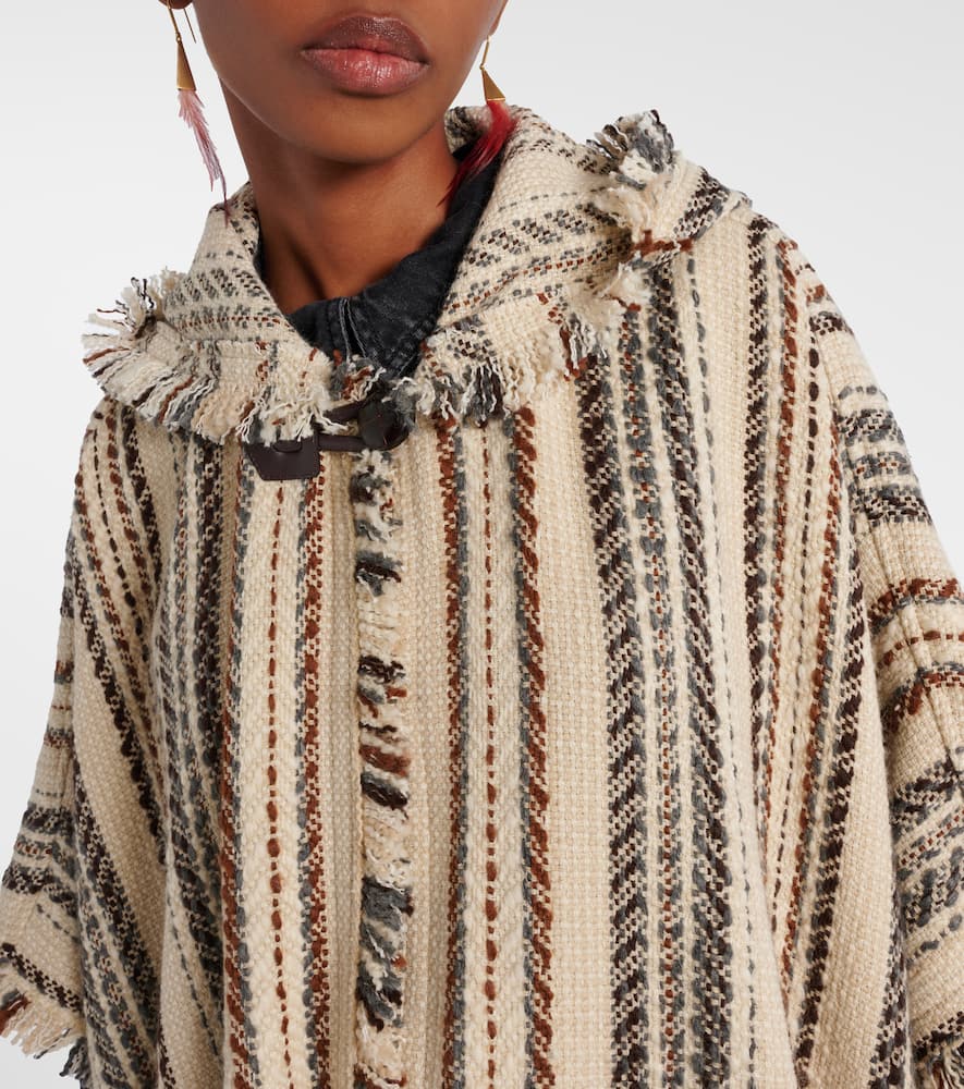 Iseline striped poncho