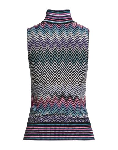 Woman Turtleneck Azure Size 4 Wool