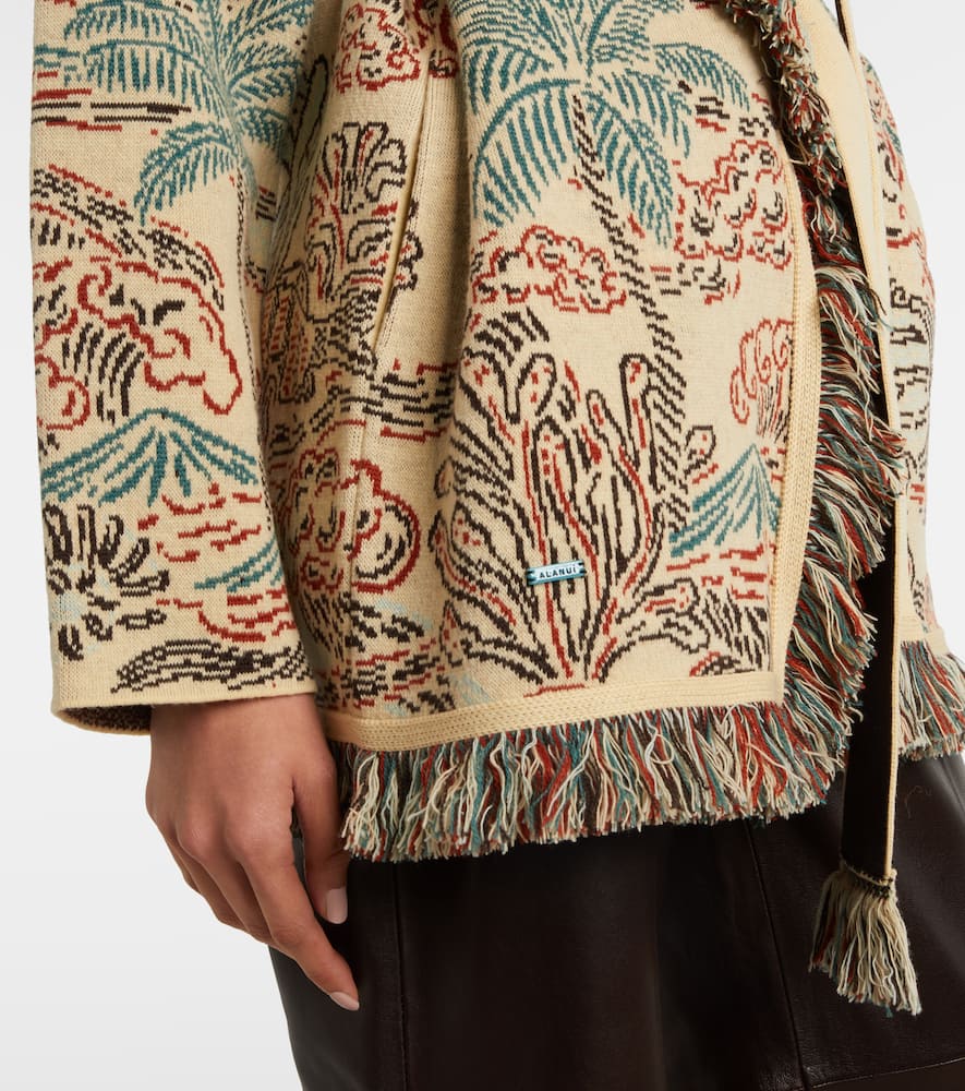 Sketched By The Sea wool cardigan