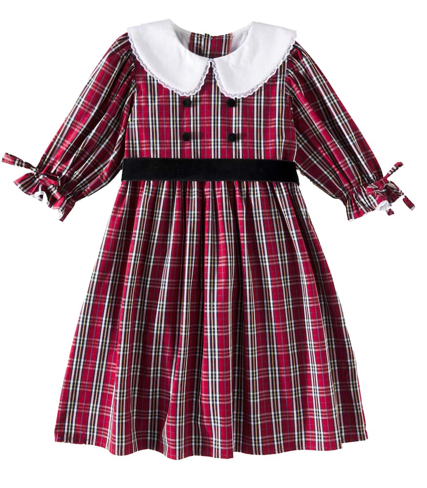 Lizette tartan cotton dress
