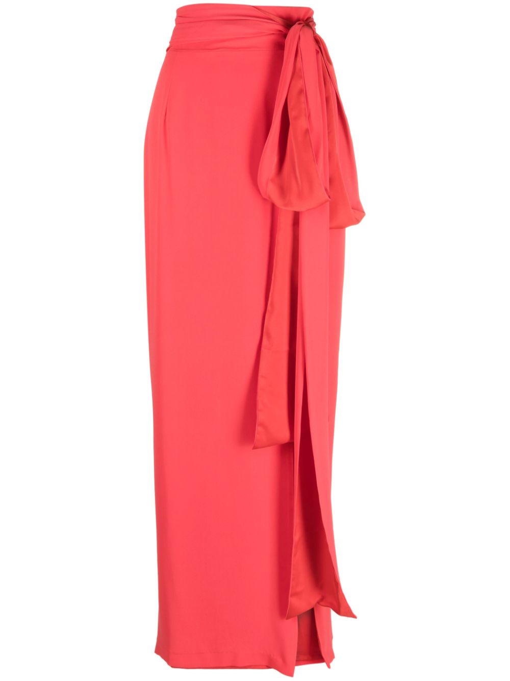 Bruce tie-waist maxi skirt - Red
