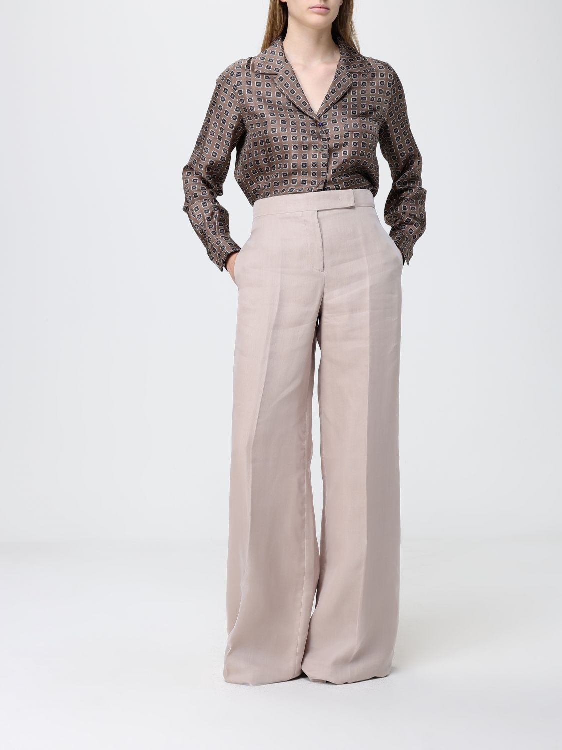 Pants Woman color Camel