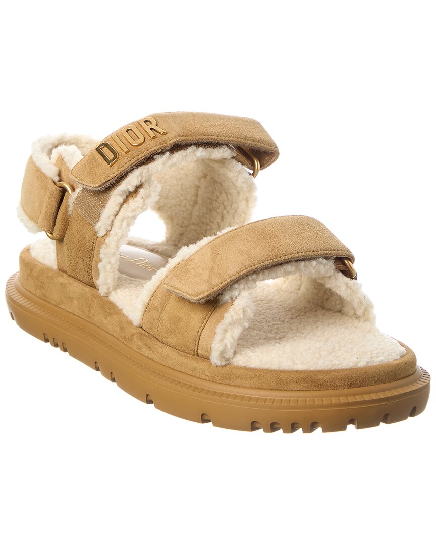 Act Suede & Shearling Sandal