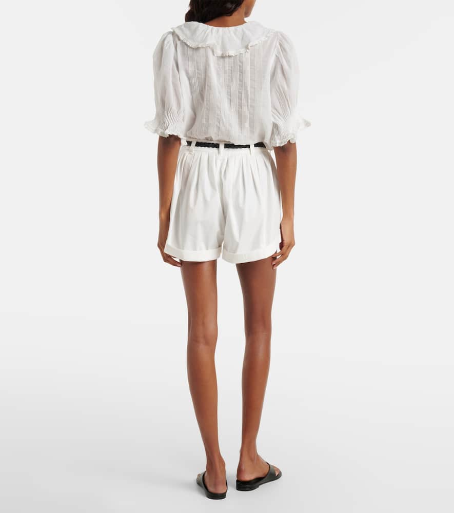 Dôen Paige cotton poplin shorts