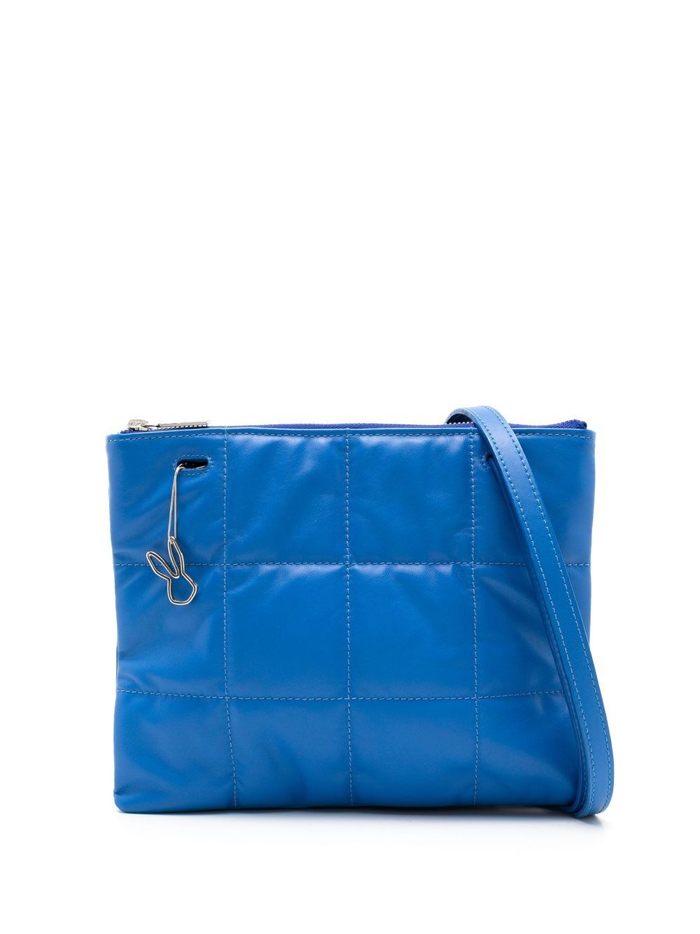 Quilted leather crossbody bag - Blue