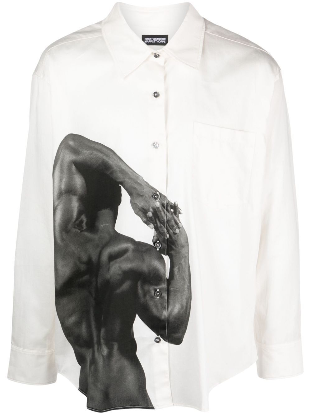 X Robert Mapplethorpe photograph-print cotton shirt - White