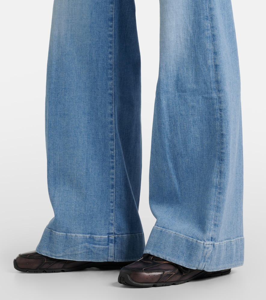High-rise wide-leg jeans