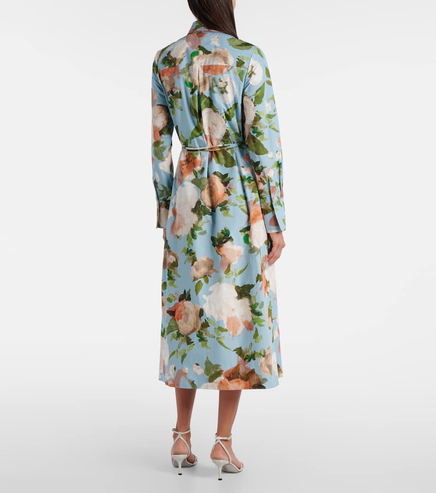 Floral shirt dress