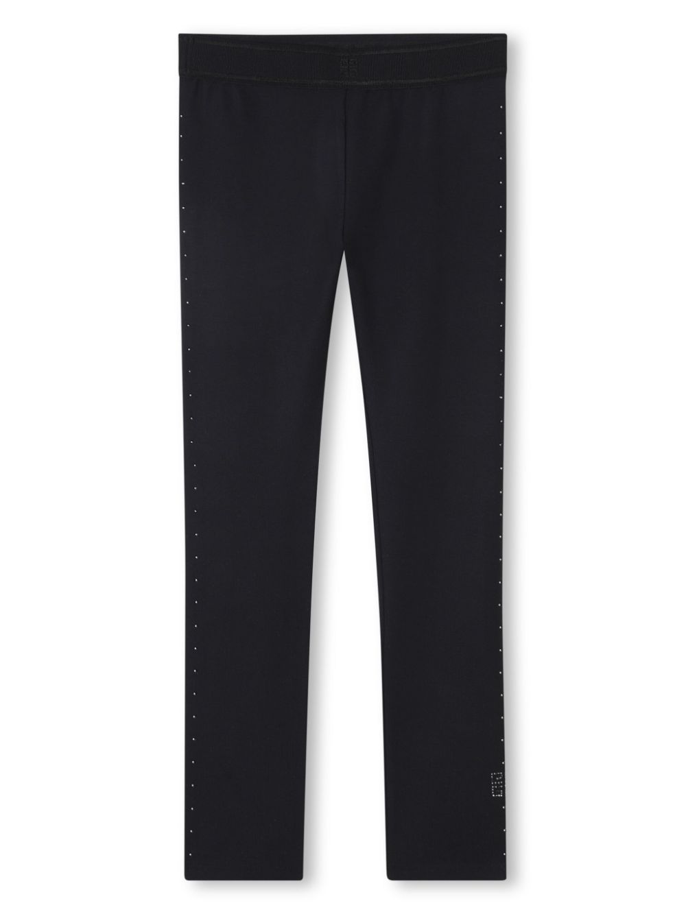 Rhinestone-embellished leggings - Black