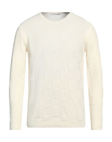 Man Sweater Ivory Size 44 Wool, Polyamide